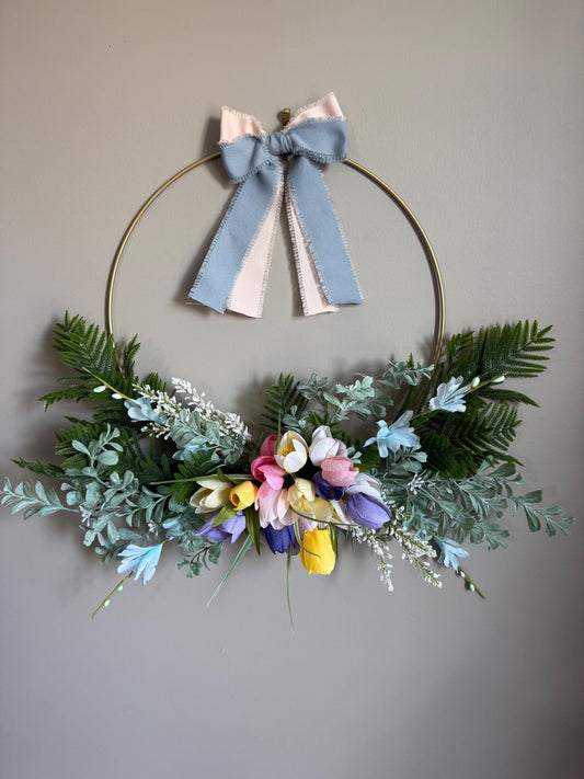 Spring Tulip Wreath