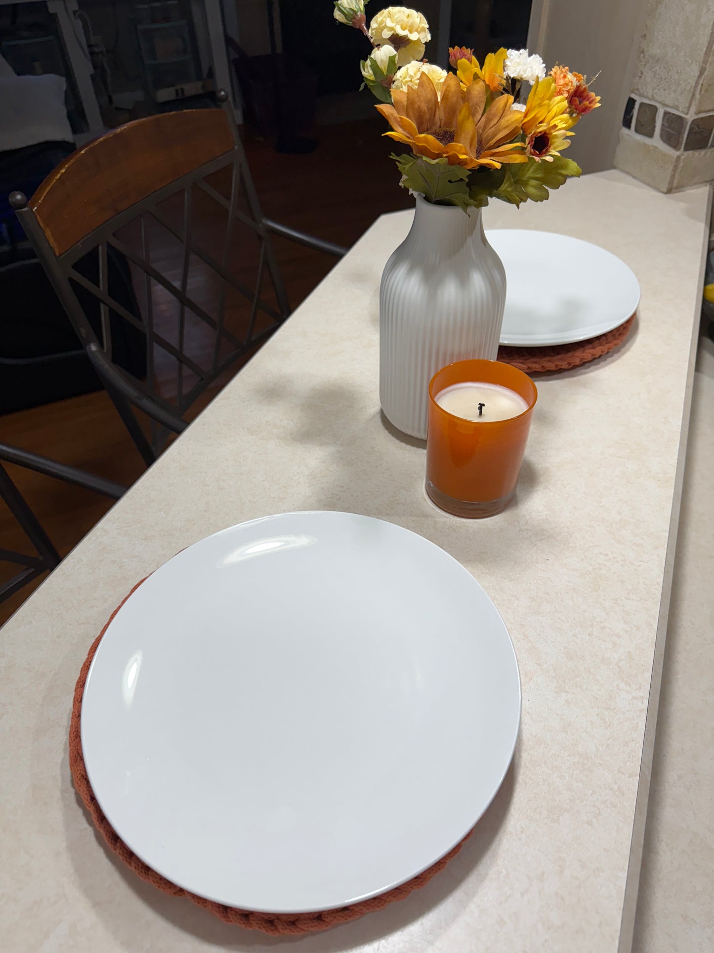 Terracotta Crochet Placemats (Set of 2)